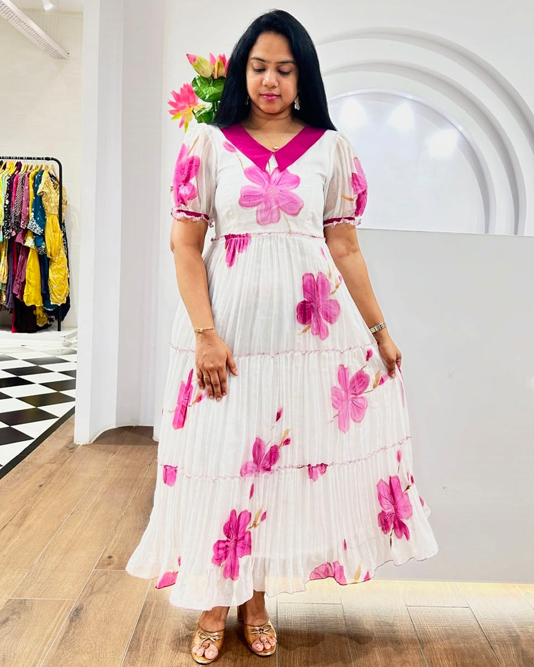 Jasleen2 -Long Flowing Western dress