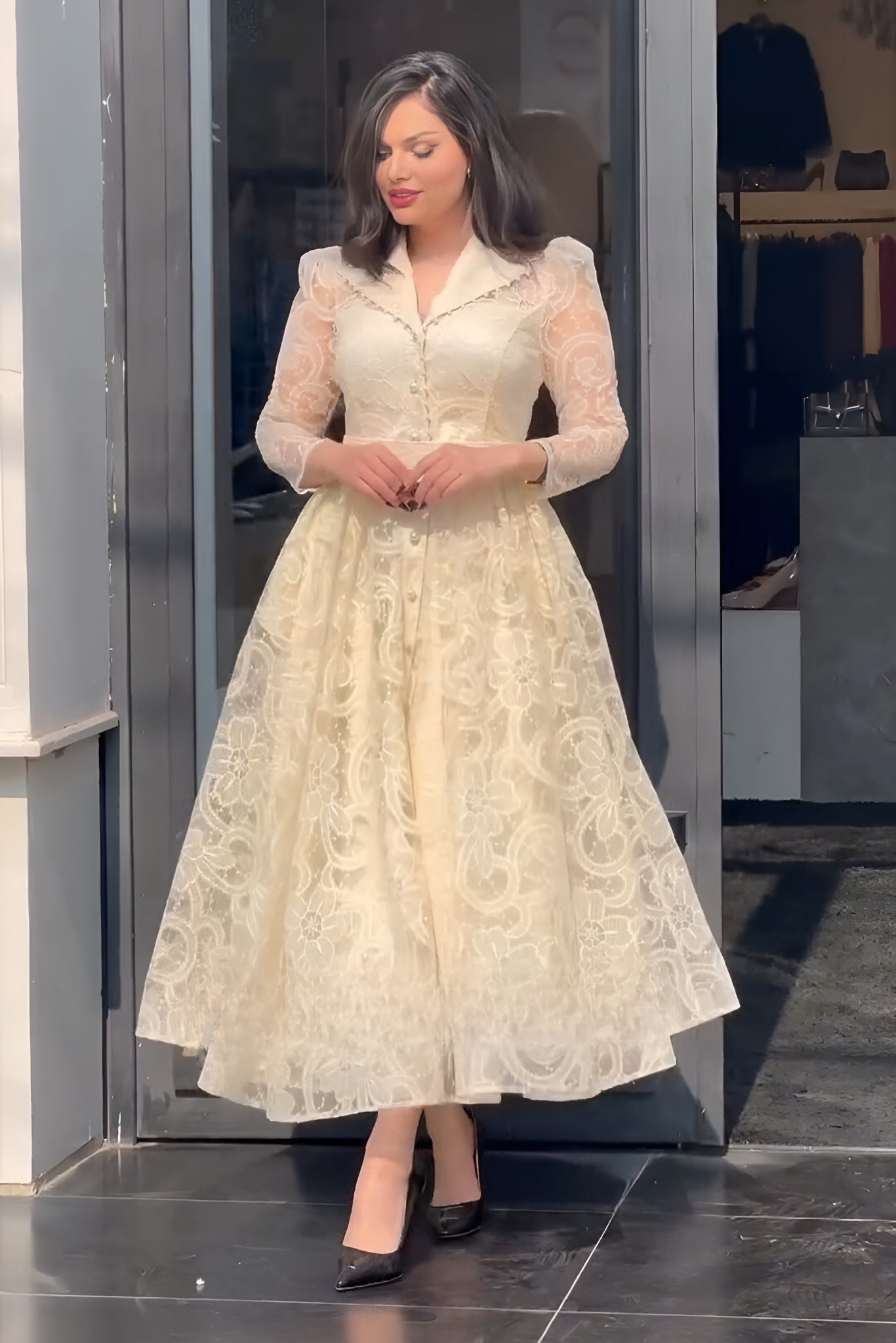 Long Dress One Piece Heavy Dress KAPILA HEAVY ORGANZA