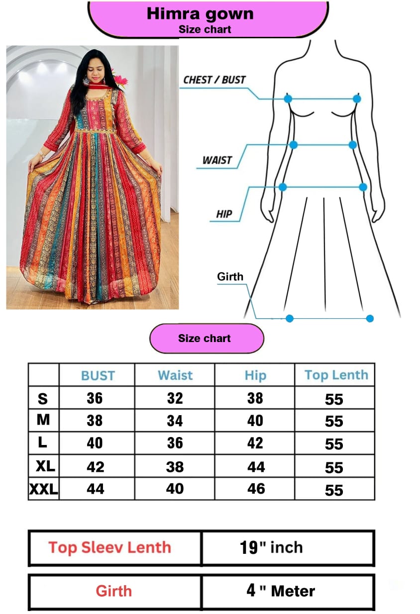 Himara Heavy Designer Anarkali Gown With Dupatta Set