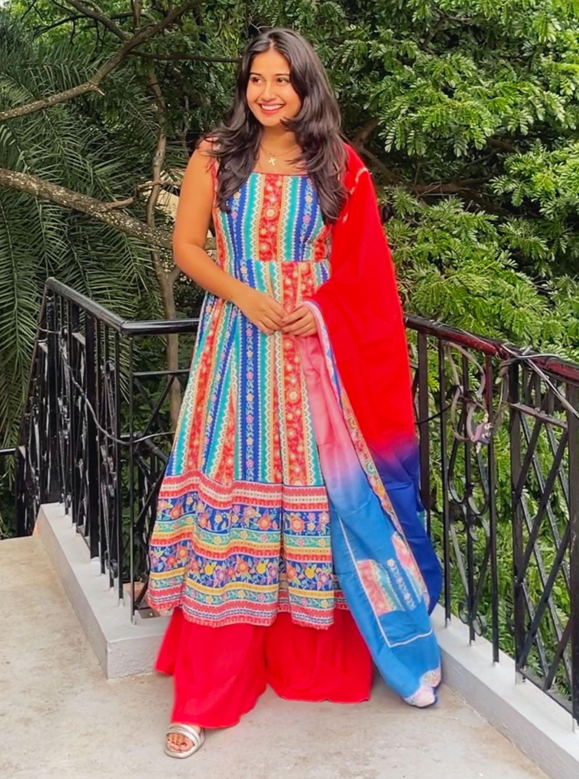Pari- Heavy Kurti with Dupatta and Plazo Set
