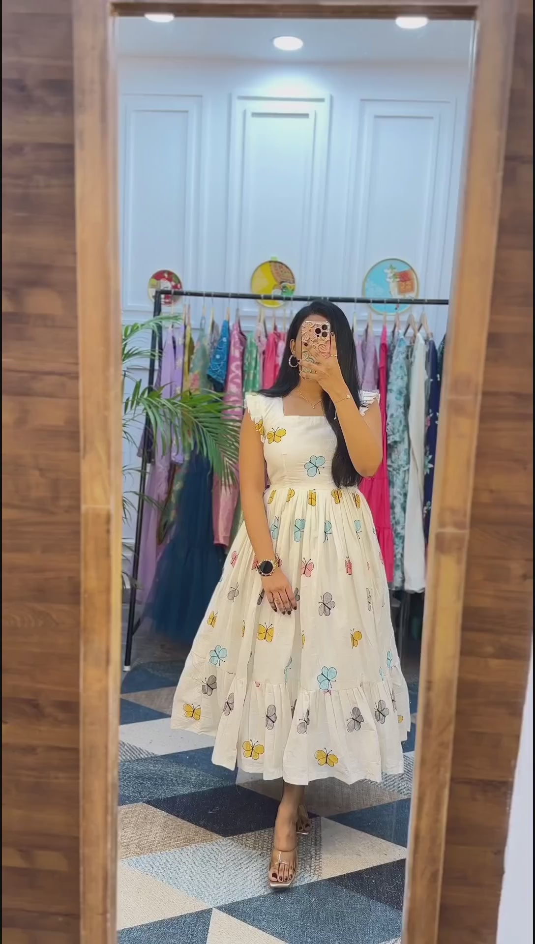 BUTTERFLY WESTERN   FROCK