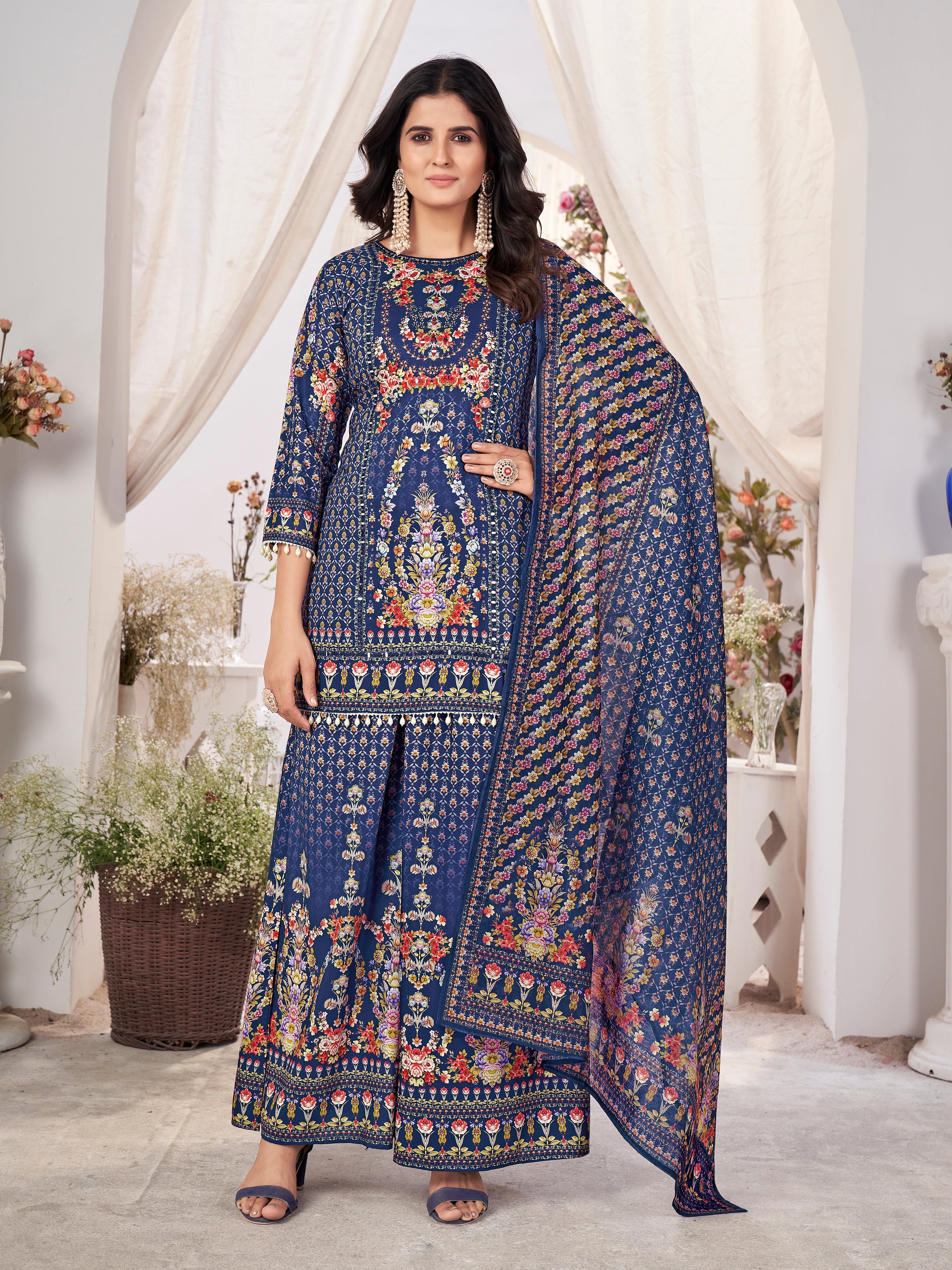 KHAMILI HEAVY FANCY PAIR WITH DUPATTA SET