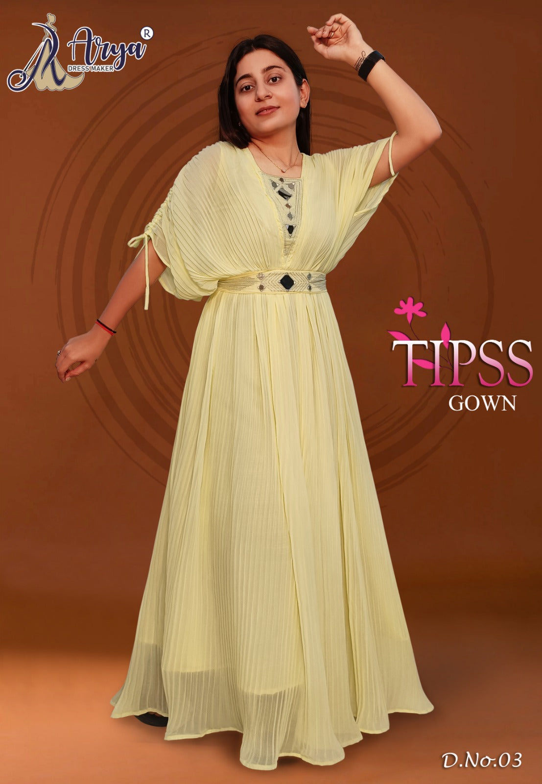 TIPSS REAL MIRROR TRENDY LONG GOWN