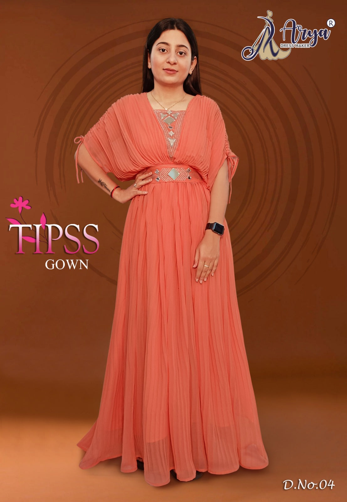 TIPSS REAL MIRROR TRENDY LONG GOWN