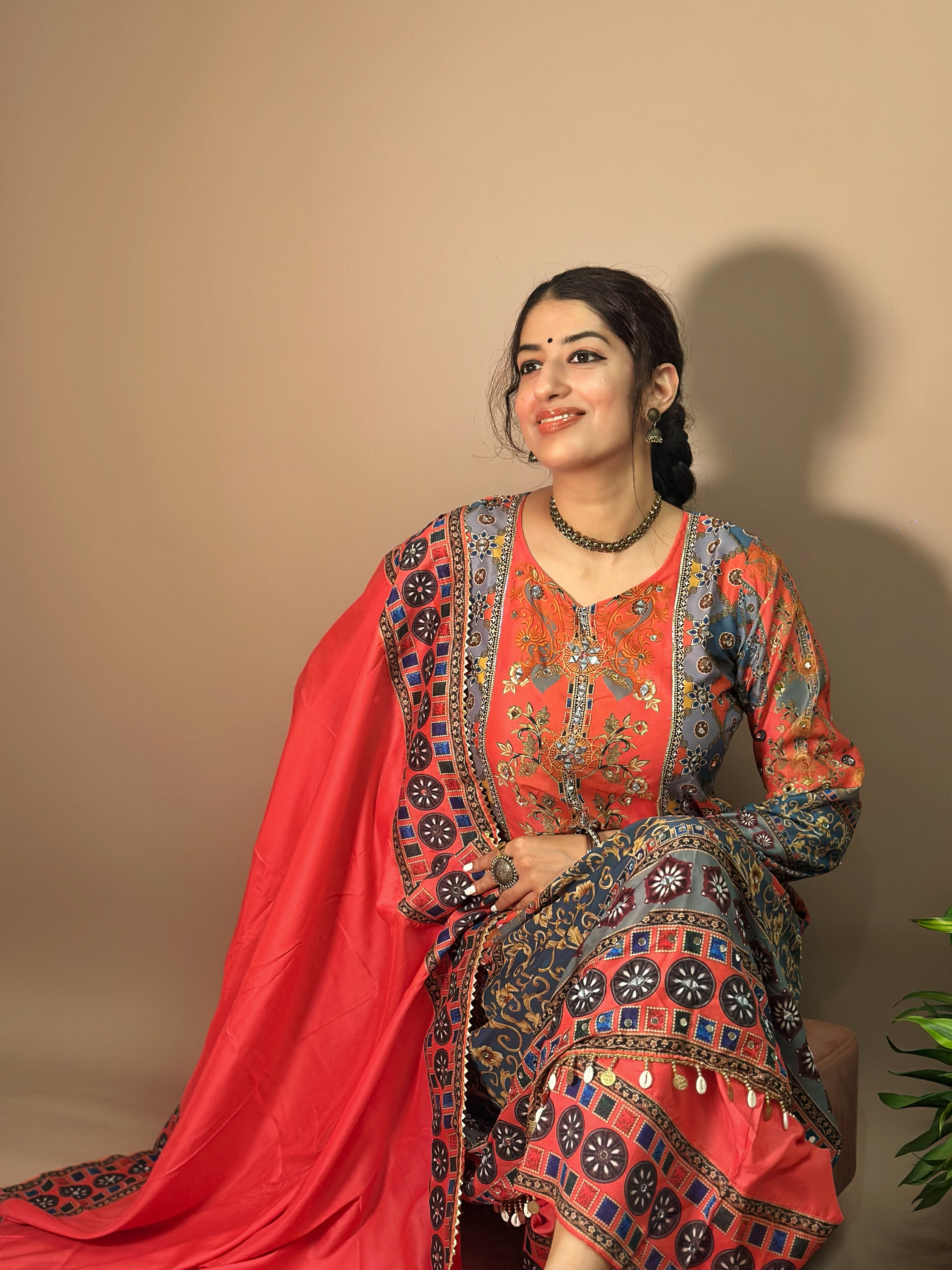 LEEHI HEAVY FANCY PLAZZO PAIR WITH DUPATTA SET