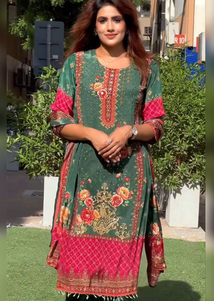 Karva Heavy Fancy Pair With Dupatta set