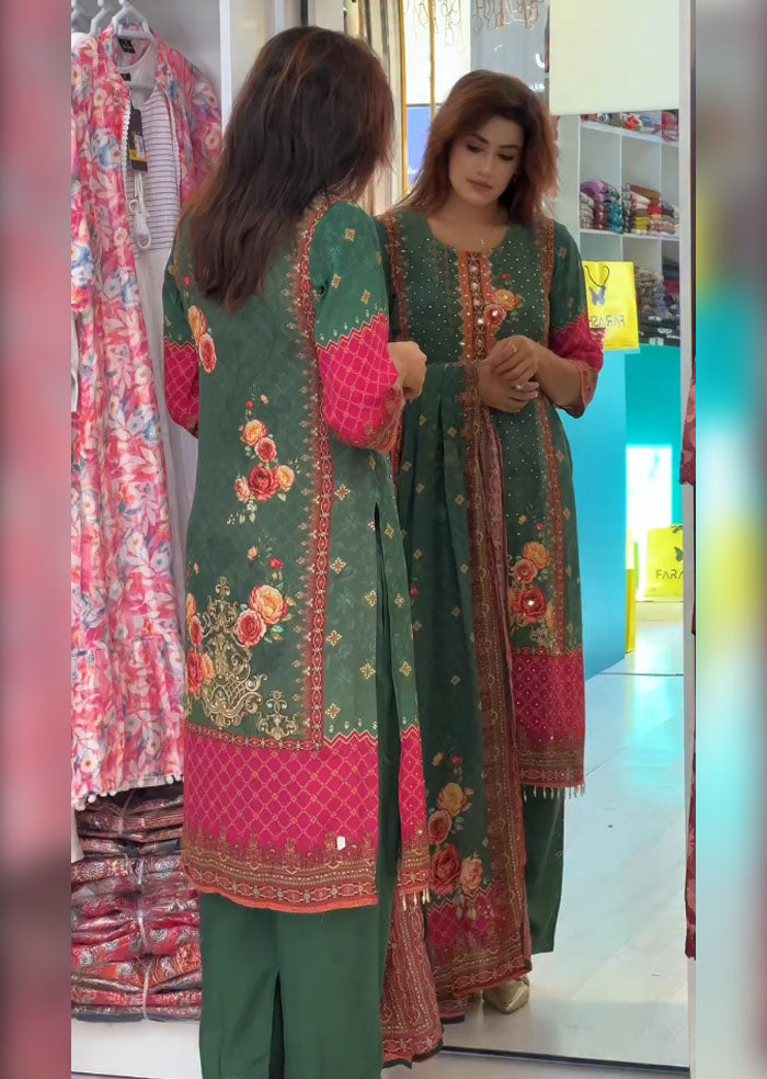 Karva Heavy Fancy Pair With Dupatta set