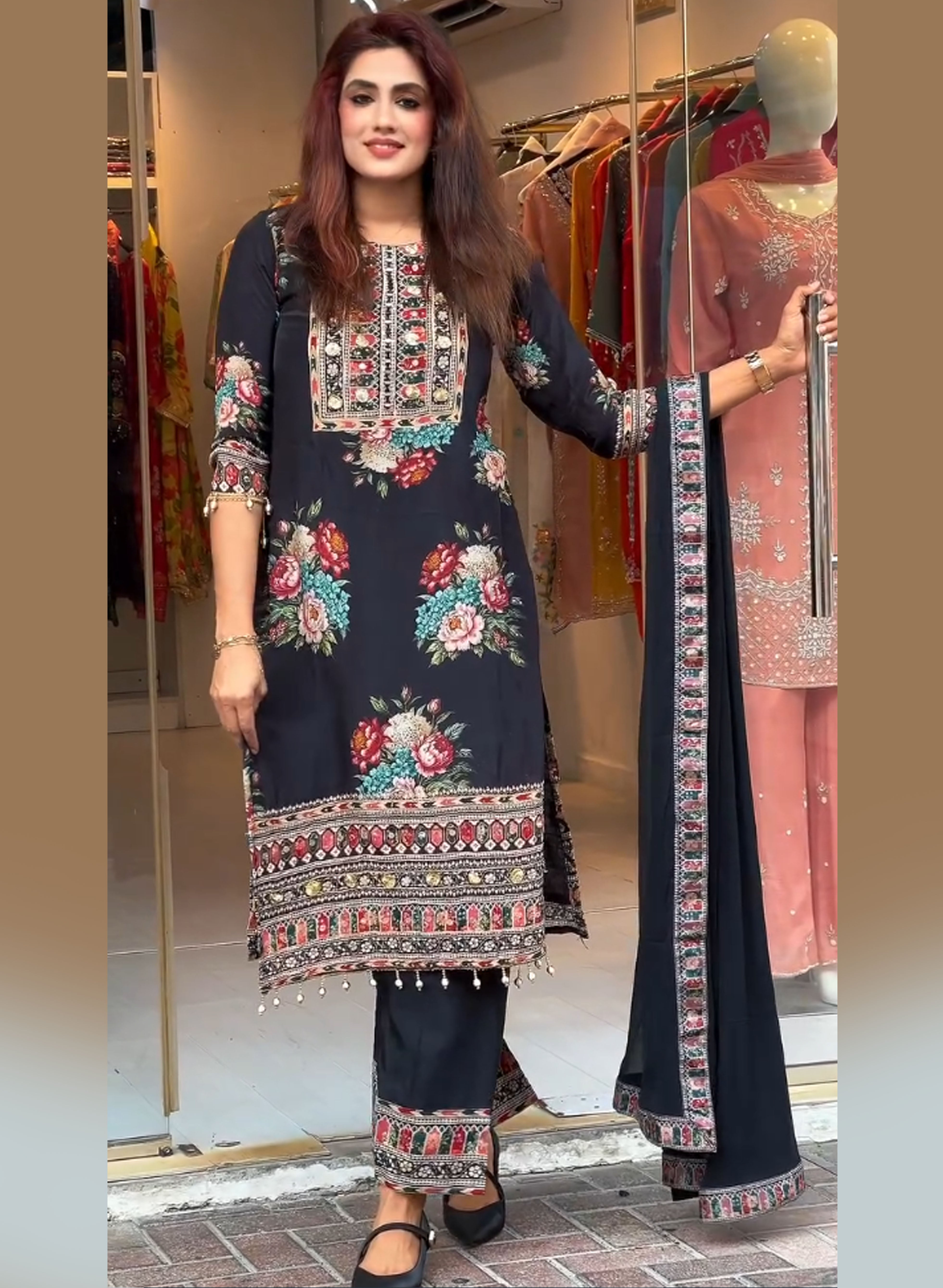 Mohi-Heavy Fancy Pair With Dupatta Set