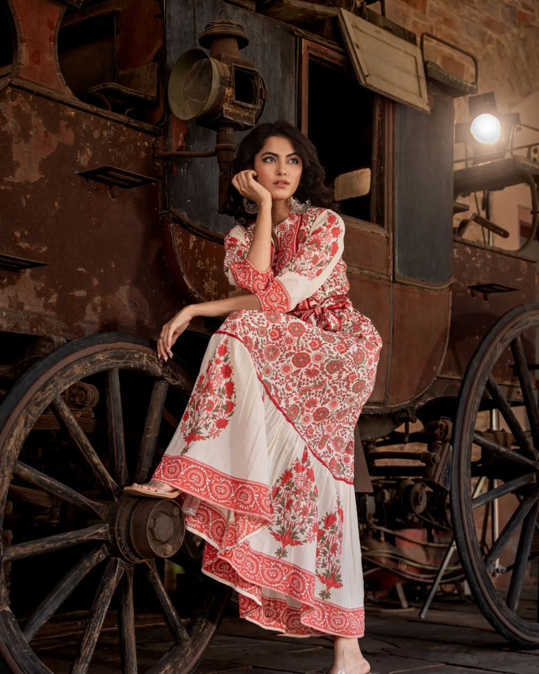 Rahita Heavy Printed Long Western Collection.