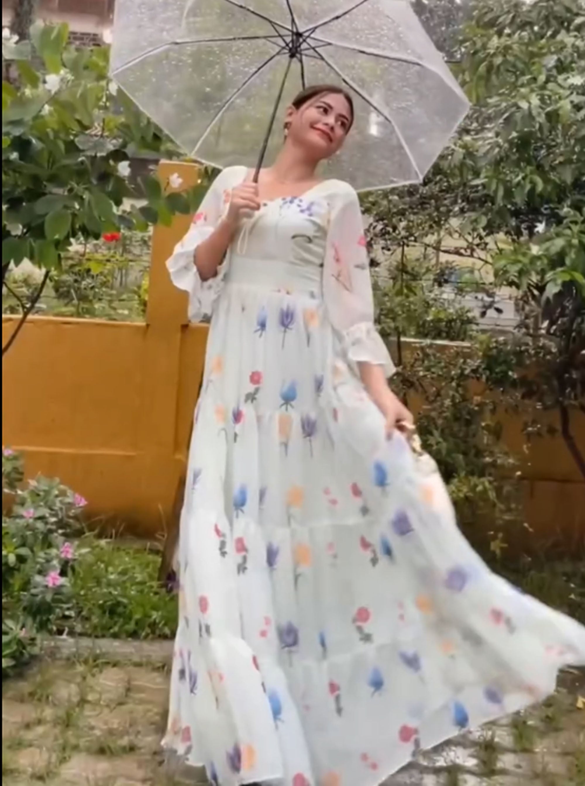 Koohu-Anarkali Long Western Gown