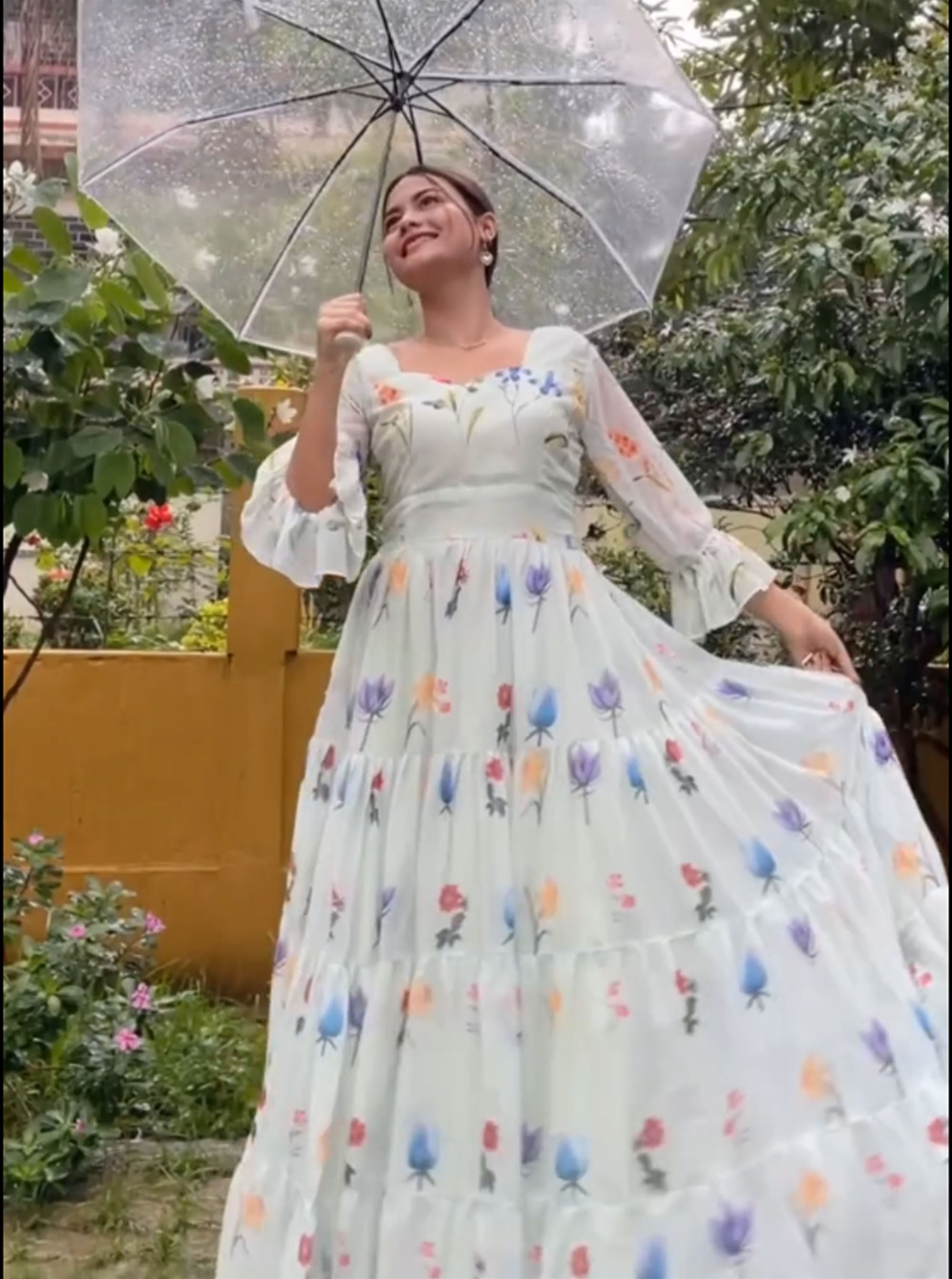 Koohu-Anarkali Long Western Gown