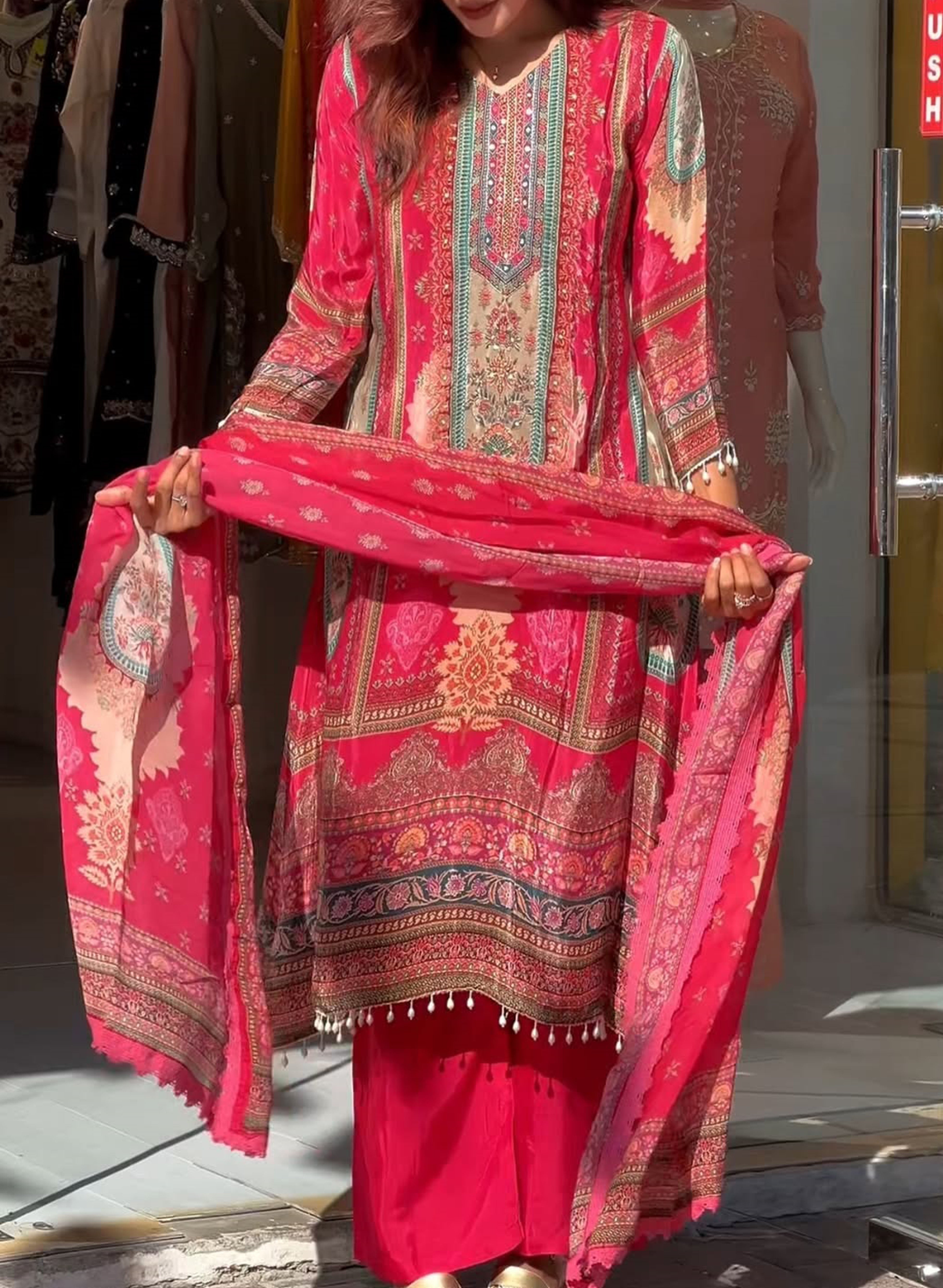 Rashul - Pakistani Heavy Fancy Pair With Dupatta Set