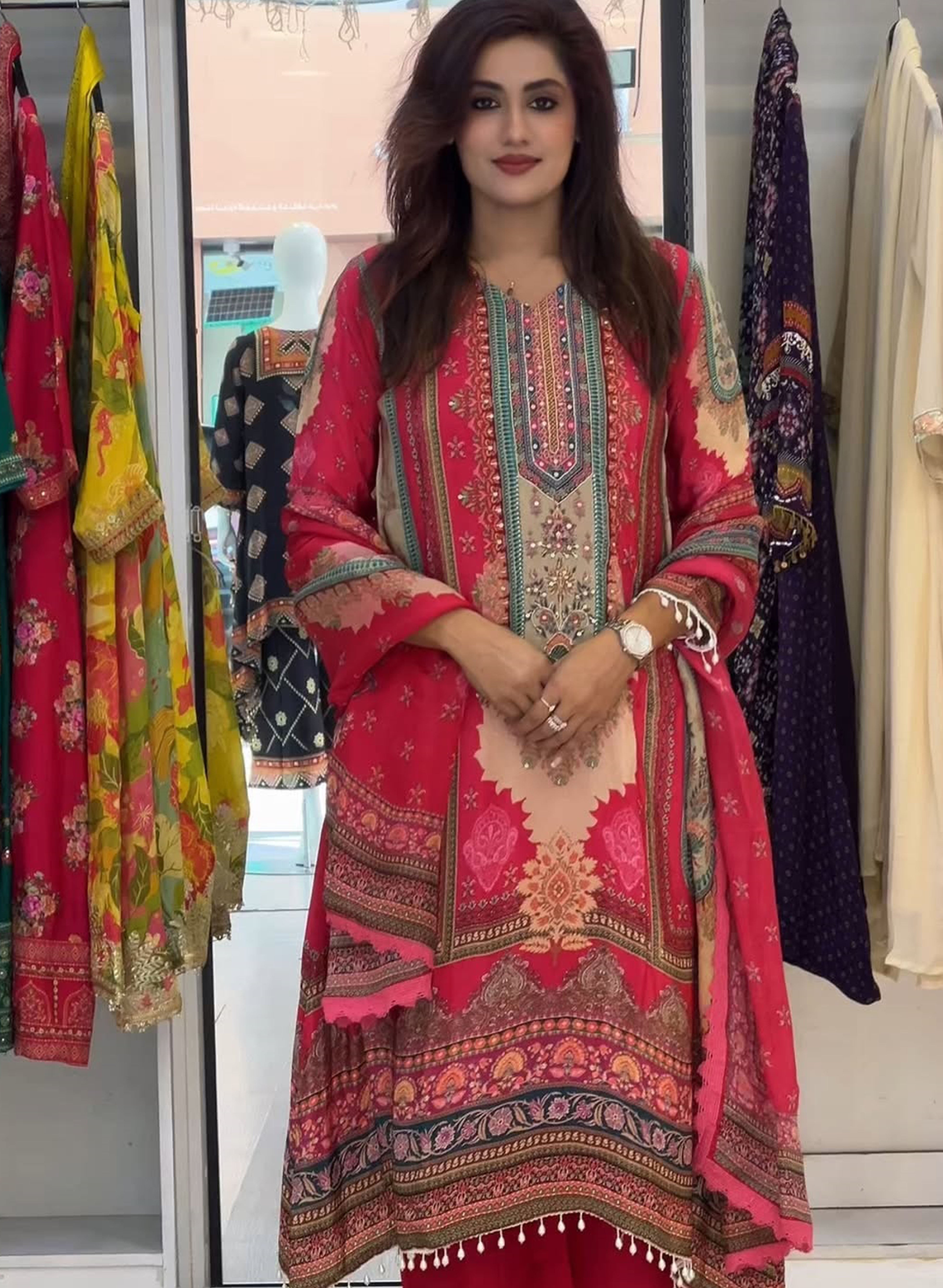 Rashul - Pakistani Heavy Fancy Pair With Dupatta Set