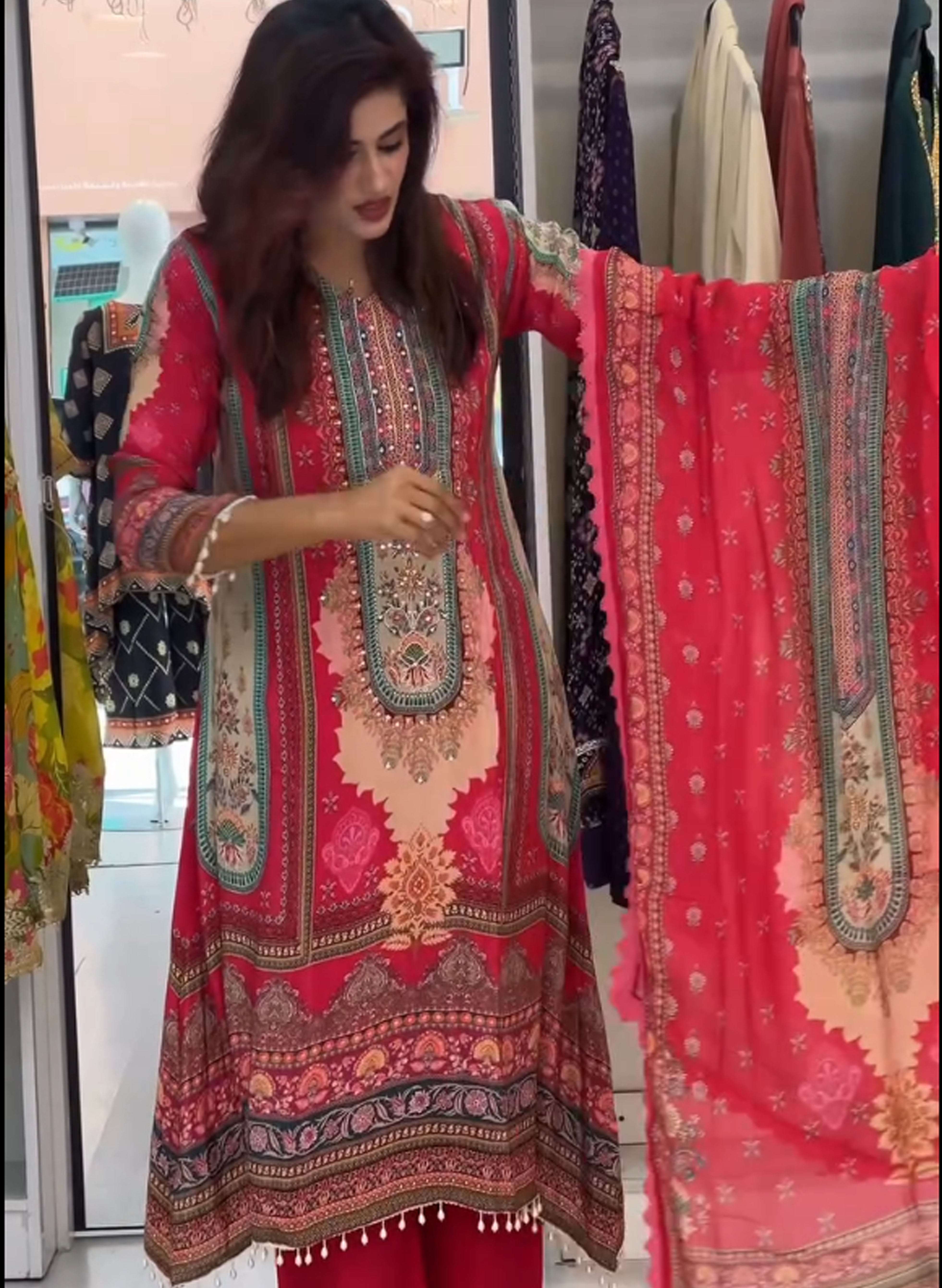 Rashul - Pakistani Heavy Fancy Pair With Dupatta Set