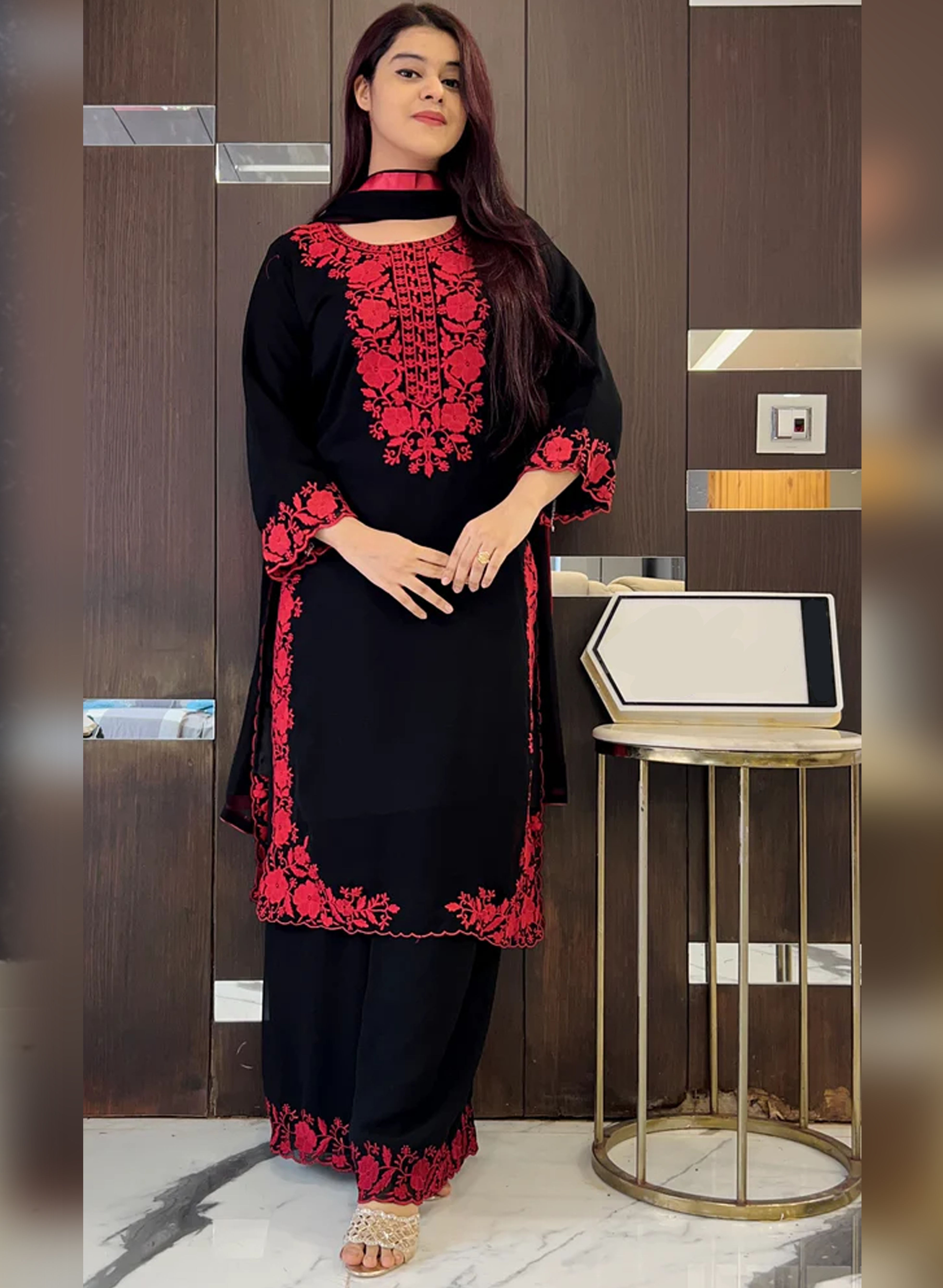 Rooprit – Elegant Pakistani  Embroidered Suit Set