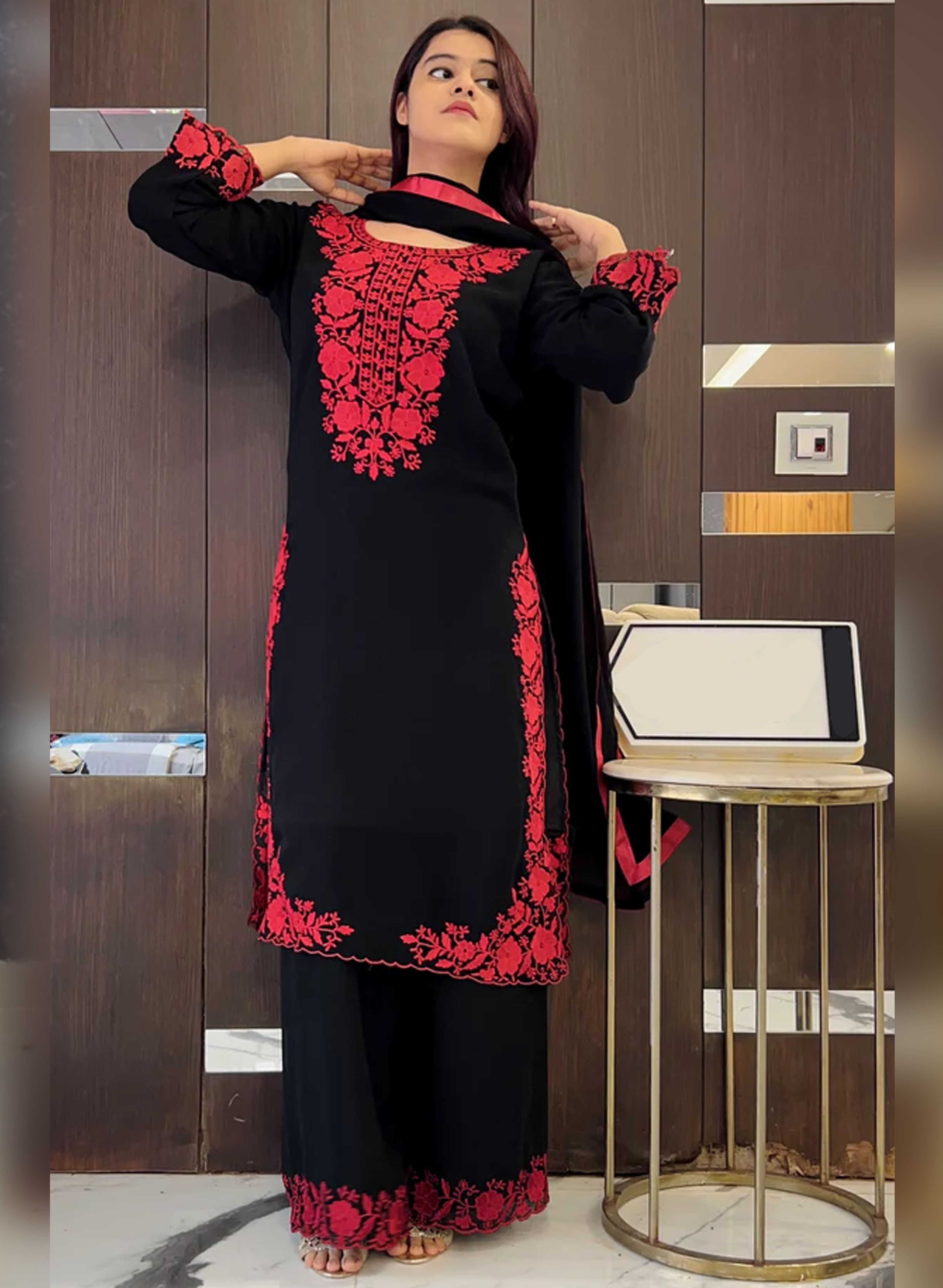 Rooprit – Elegant Pakistani  Embroidered Suit Set