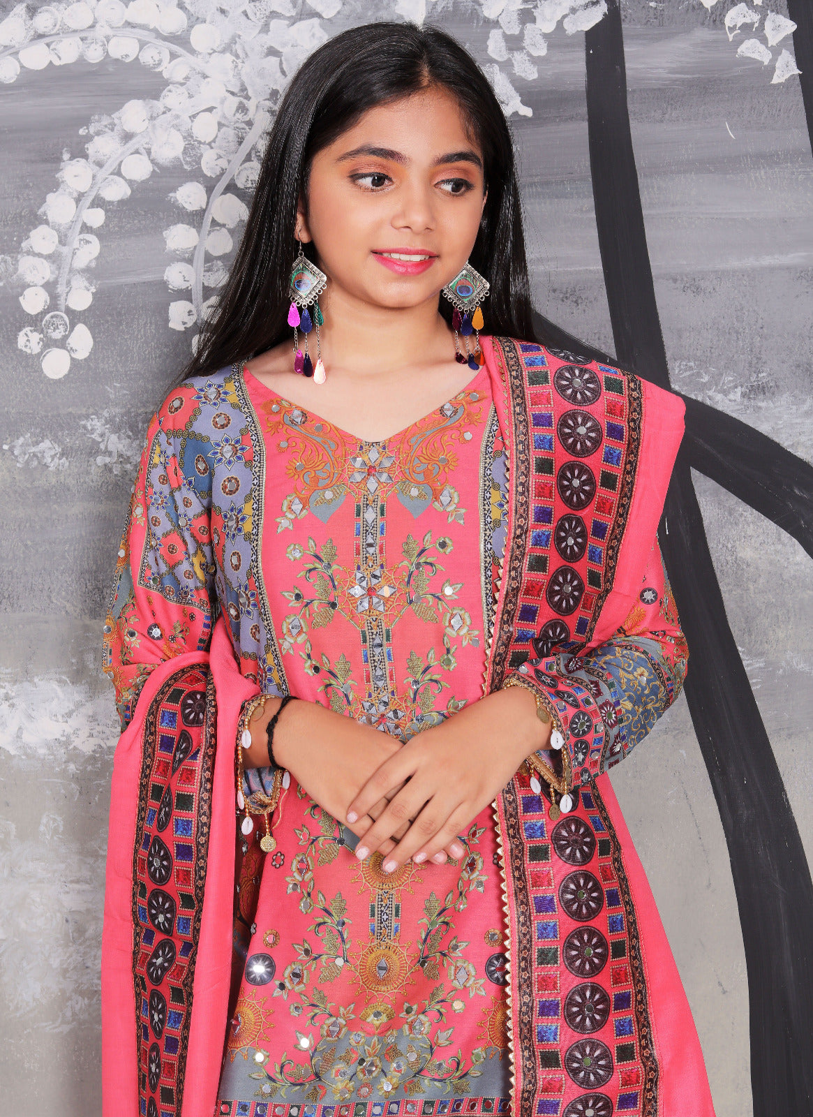 AKKIYA-5 HEAVY FANCY CHILDREN PAIR WITH DUPATTA SET