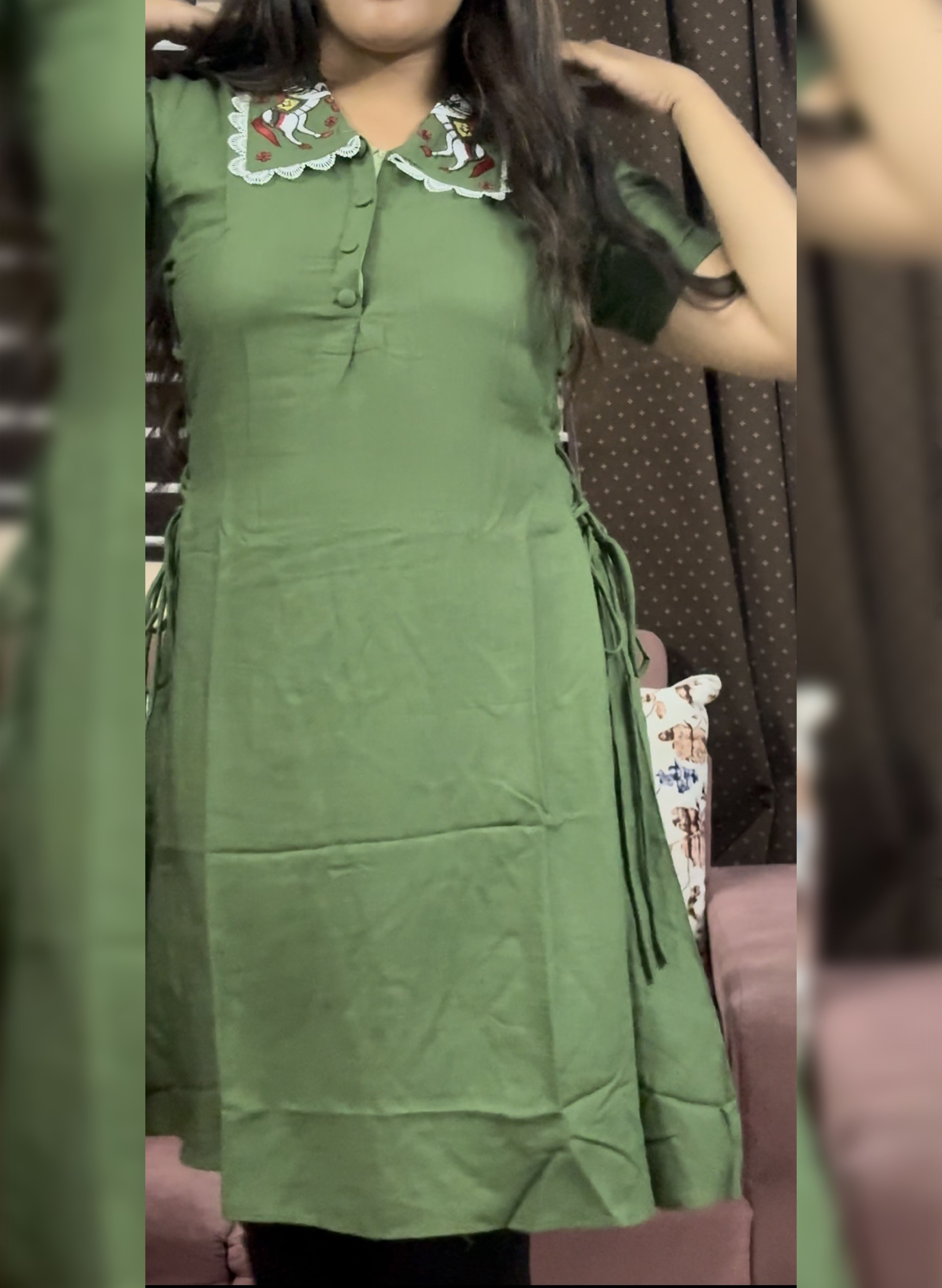 Chahat- Summer Cotton Western Dress