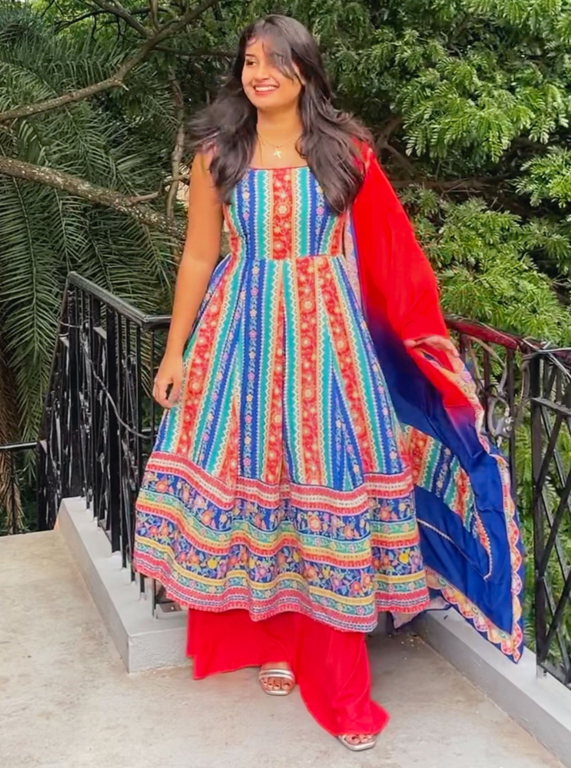 Pari- Heavy Kurti with Dupatta and Plazo Set