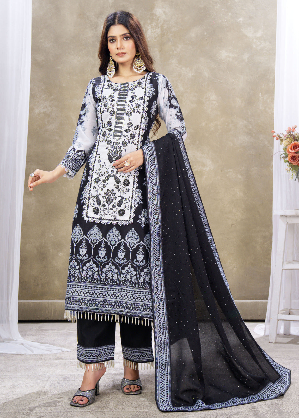 PLEVARI-2 HEAVY FENCY PAIR WITH DUPATTA SET