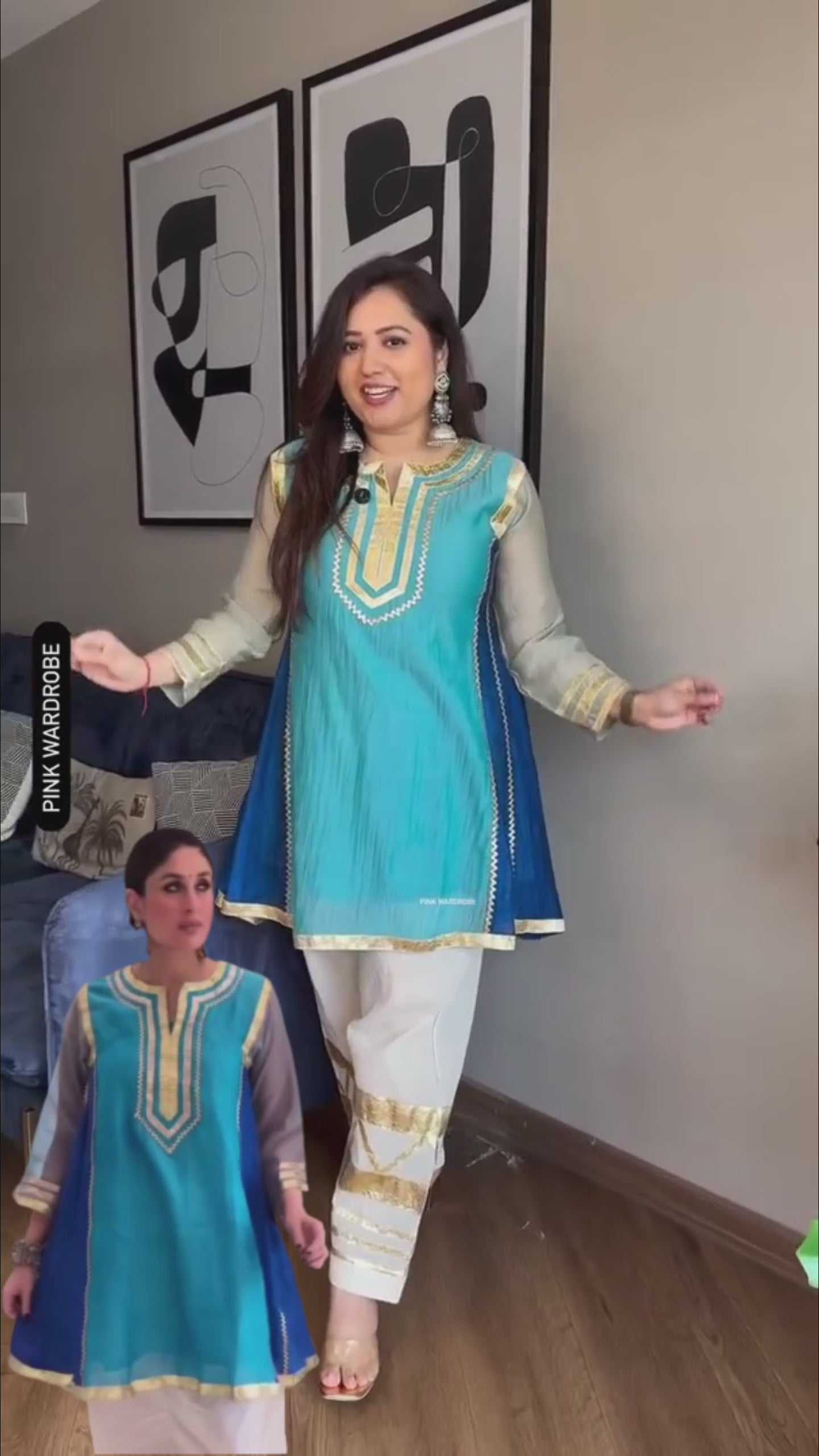 krisha-Most viral Designer Ethnic two Piece Suit Set