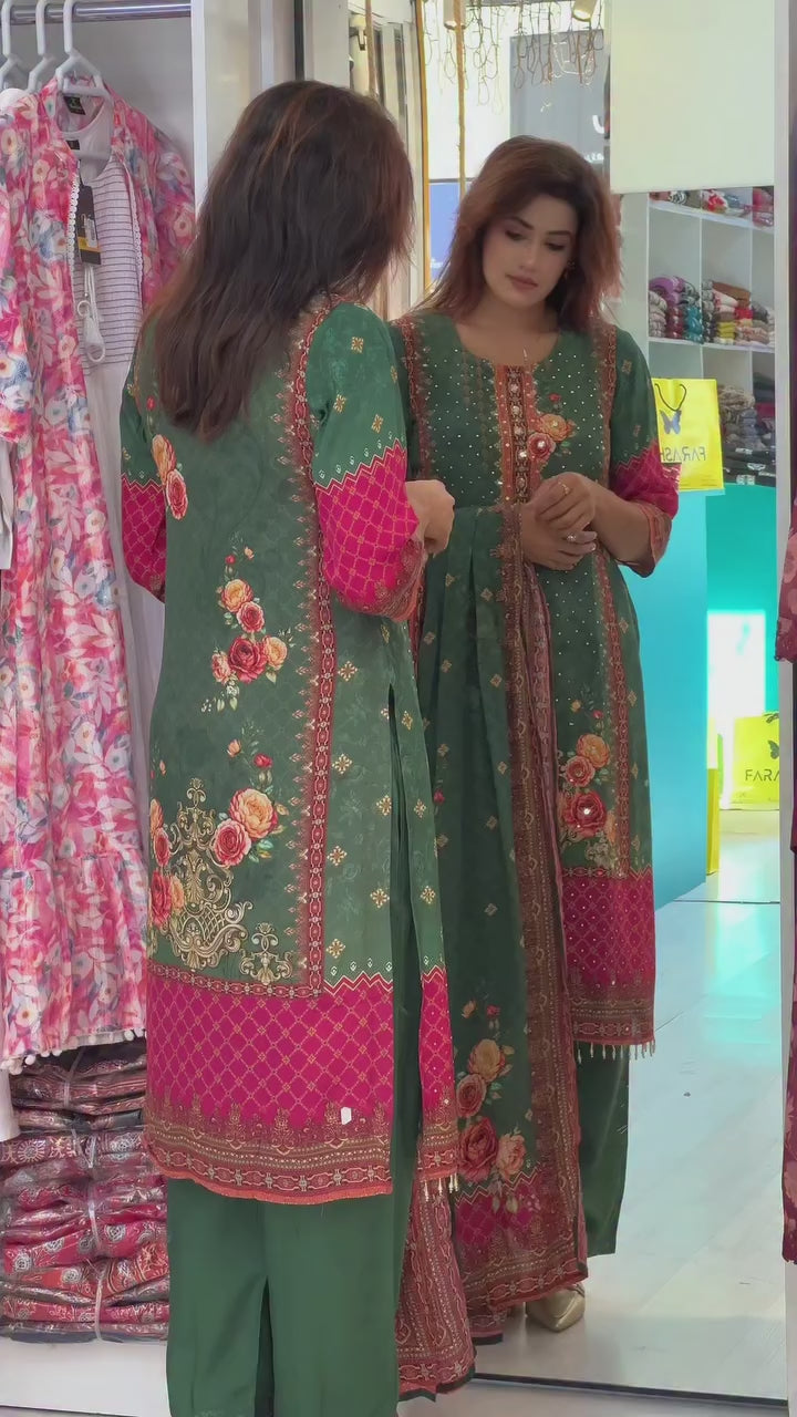 Karva Heavy Fancy Pair With Dupatta set