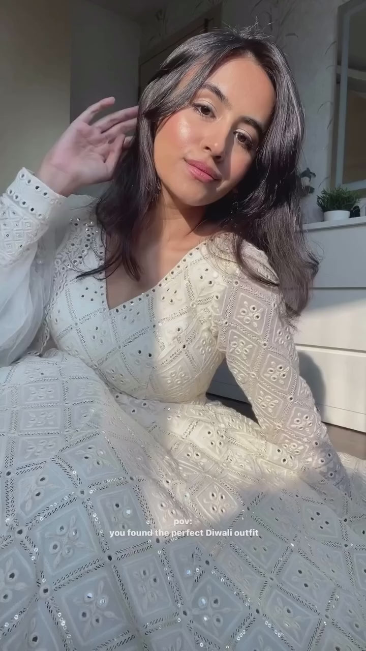 Chandni-Designer  Anarkali Long Gown Set