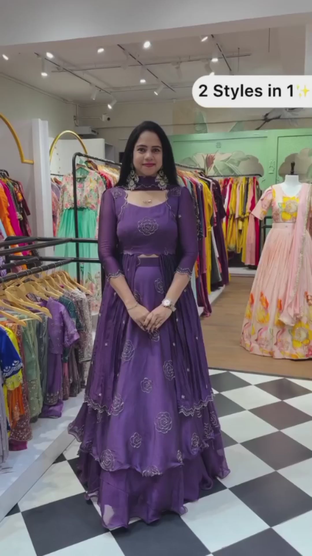 Amaanat-Designer Lehenga Set with Peplum-Style Blouse & Dupatta