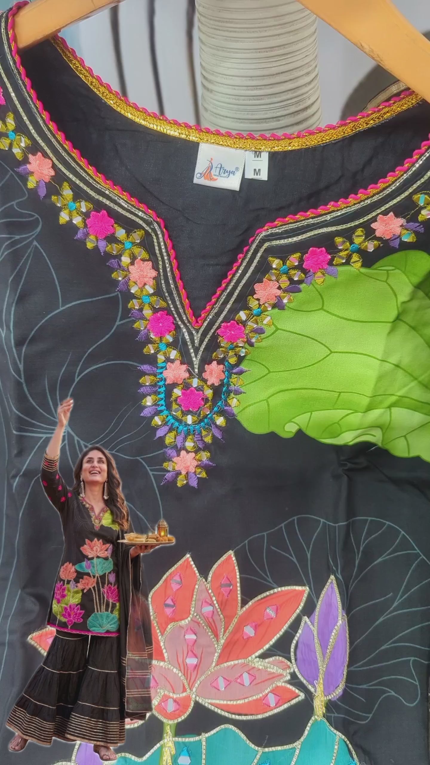 HAYAT- HEAVY FANCY KURTI SHARARA PAIR WITH DUPATTA SET