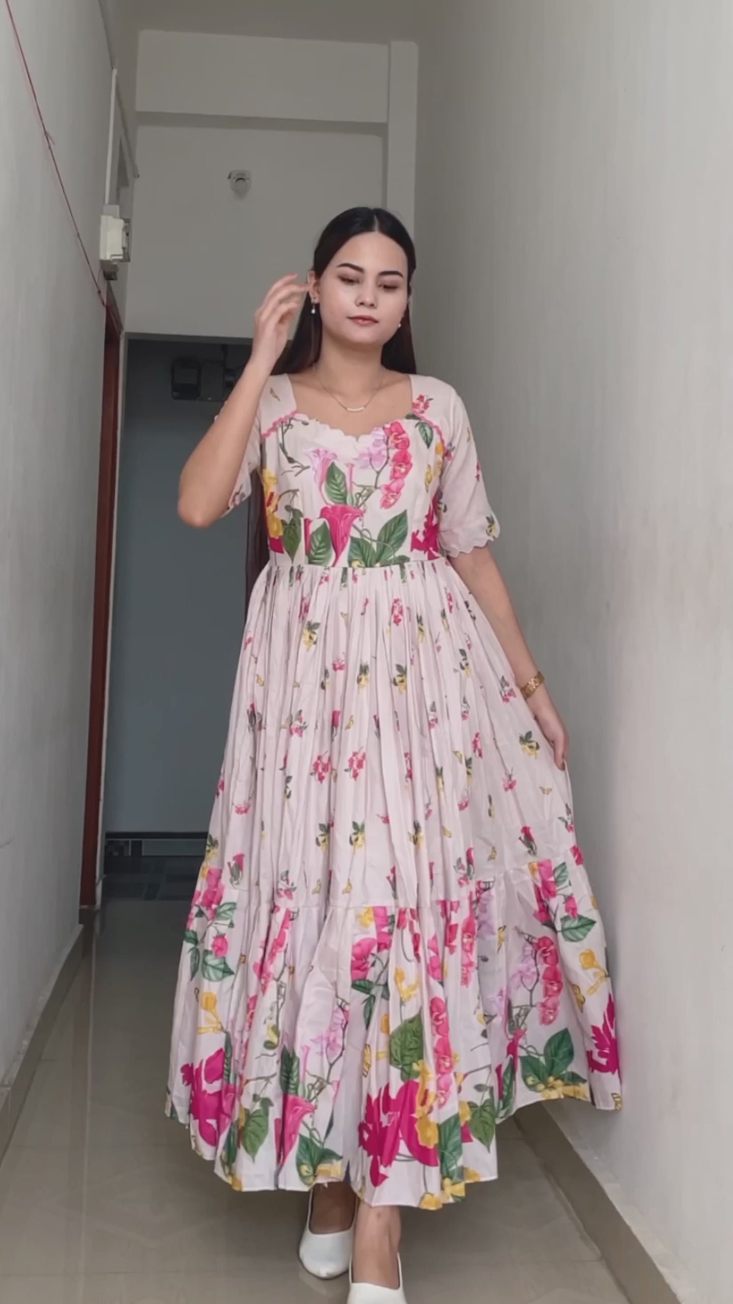 Roohani- Long Western Anarkali Gown