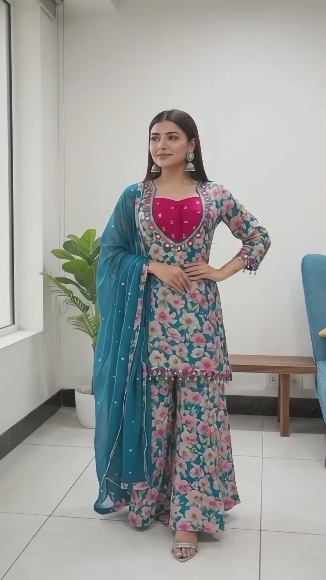 Savari-Designer three Piece Suit Set