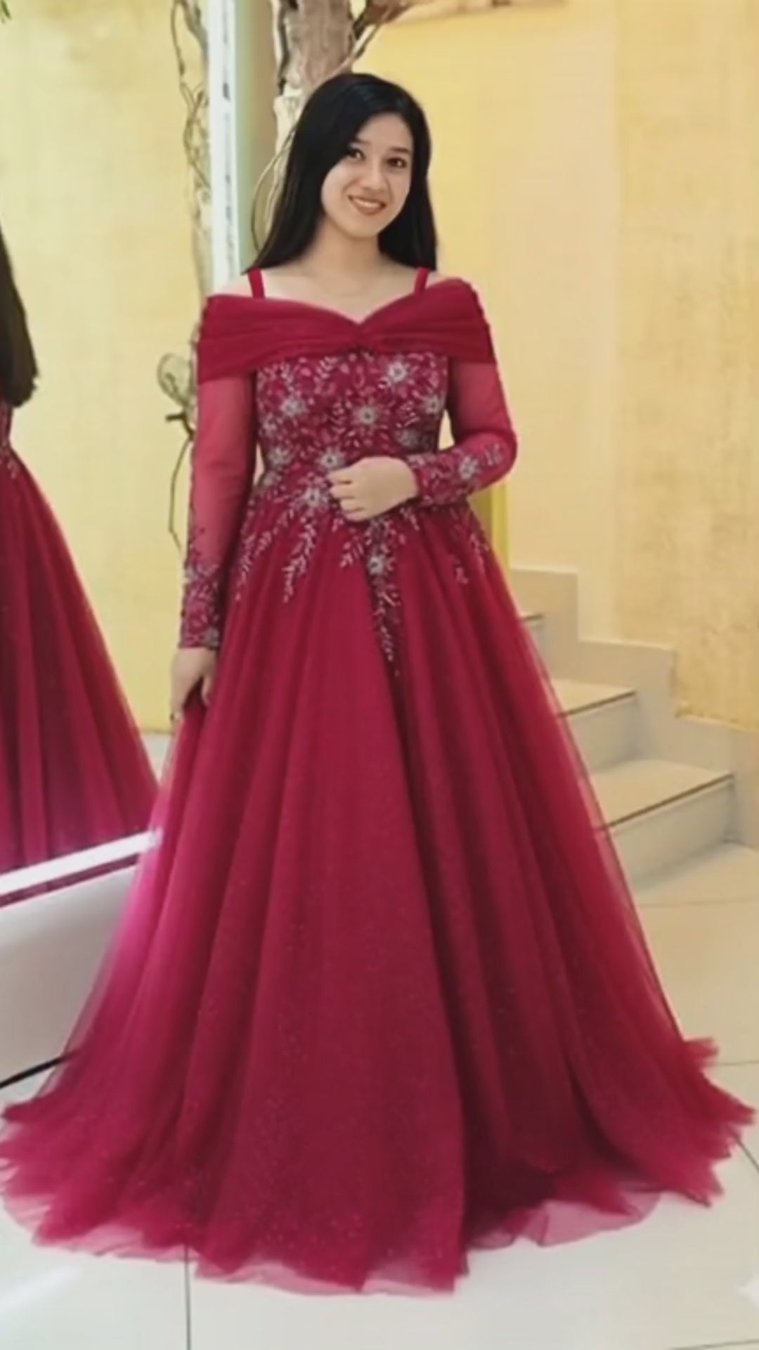 Nazakat-Elegant Western Gown