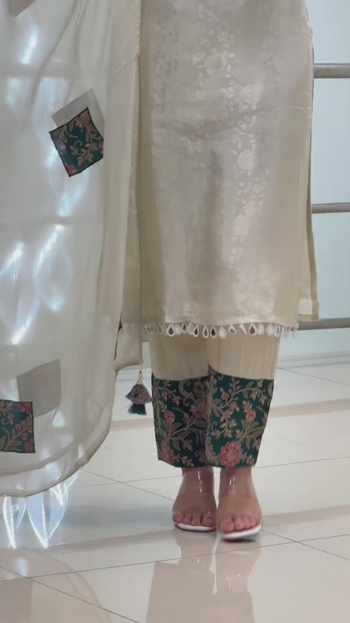 Nakshtra- Straight Kurti  Suit Set with Dupatta