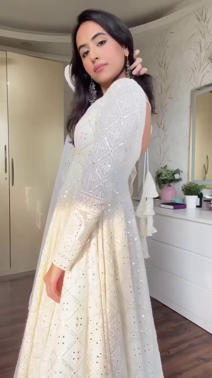 Chandni-Designer  Anarkali Long Gown Set