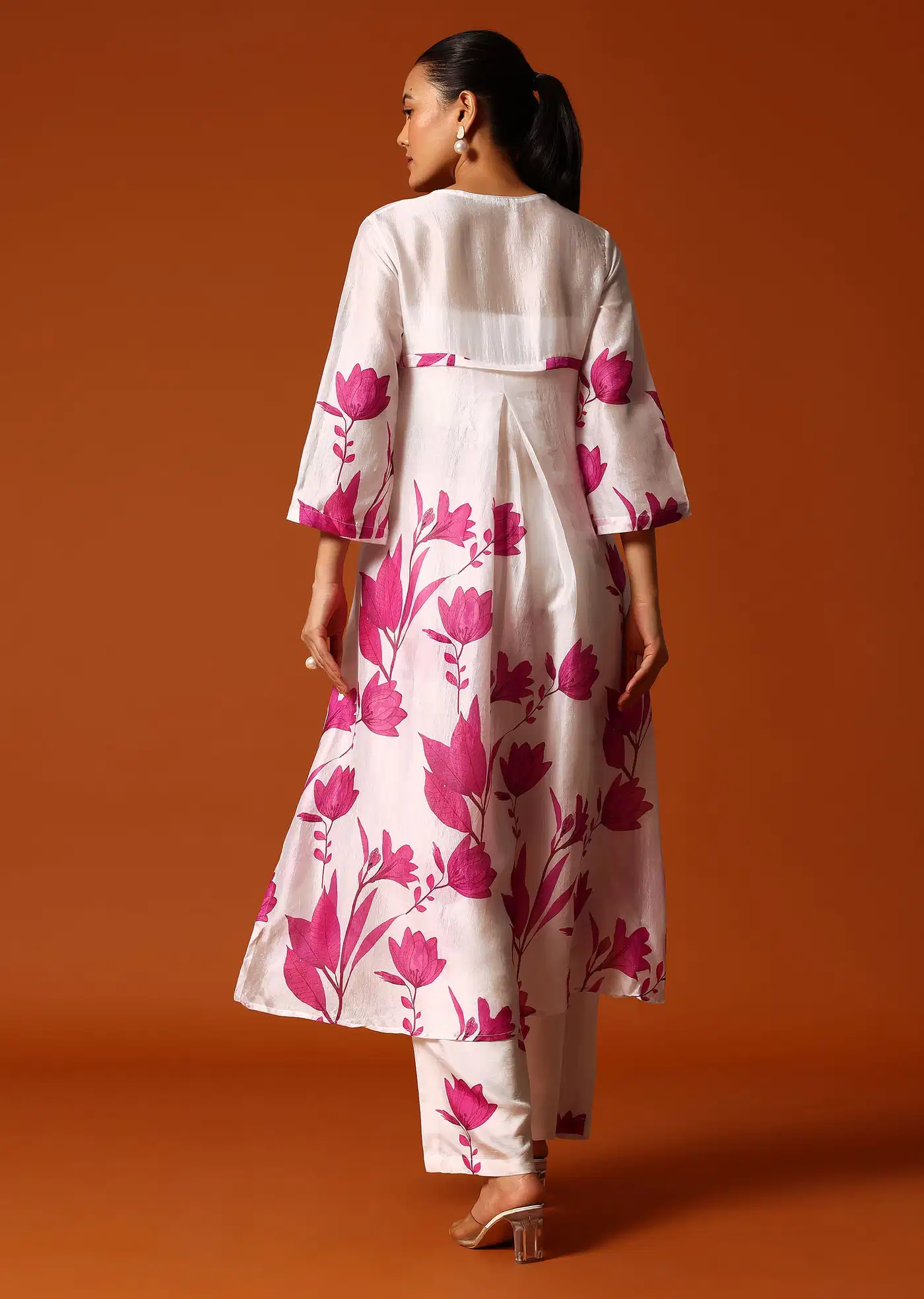 Yaami-Elegant Cotton Floral Kurta Set
