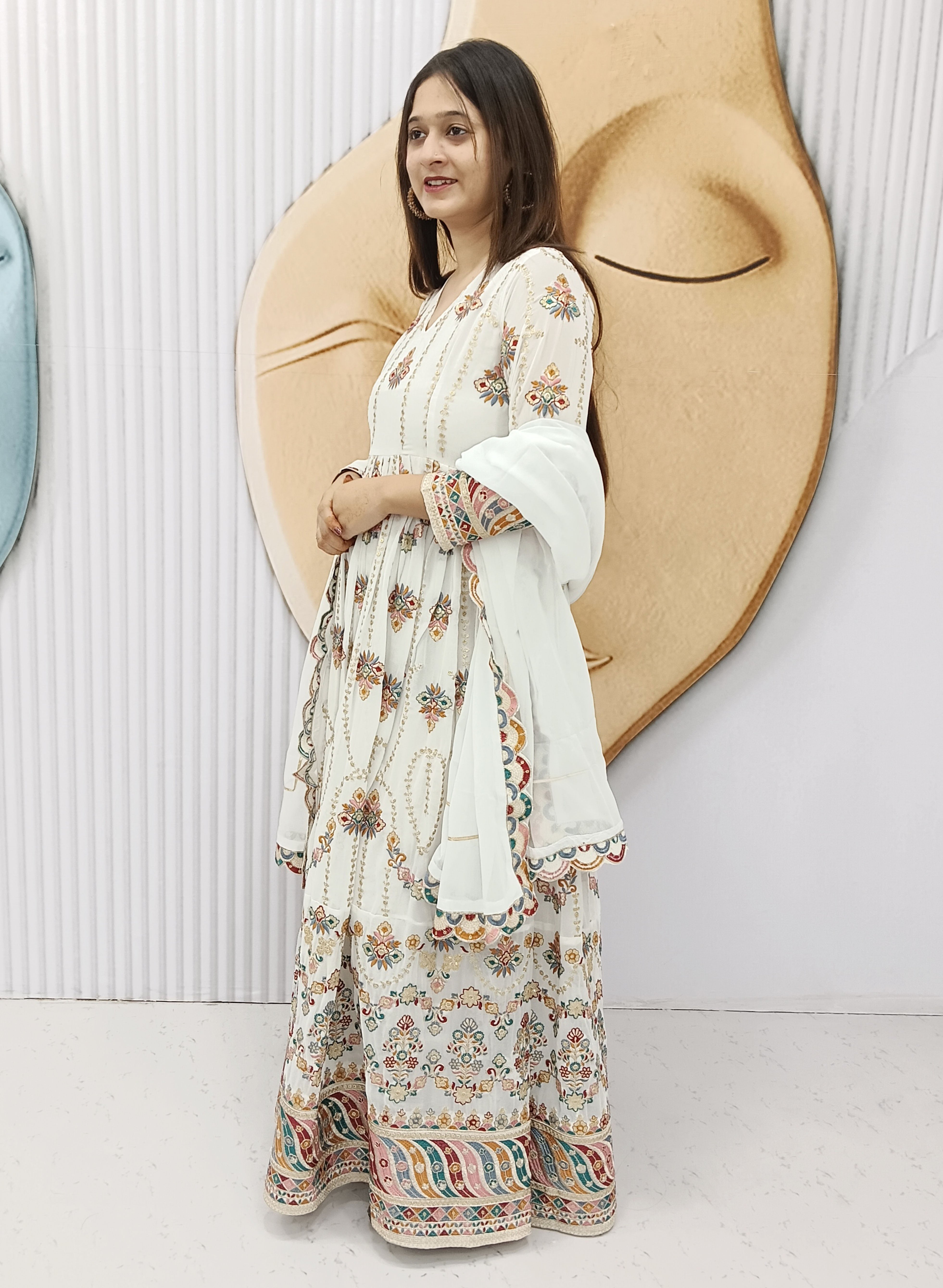 BARKAT-Elegant Ethnic Gown with Dupatta